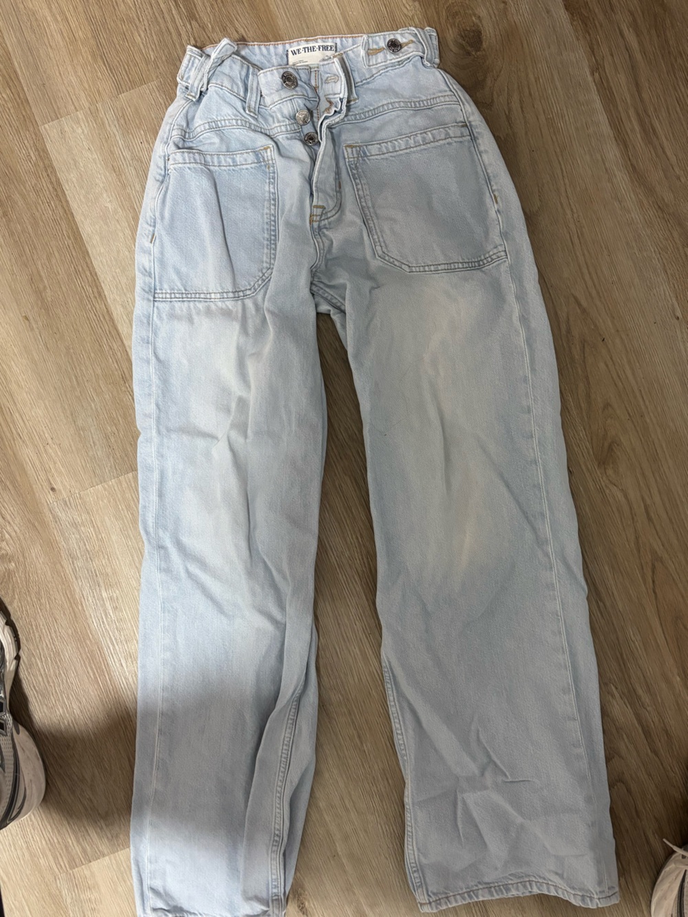 We The Free Light Blue Straight Leg Jeans